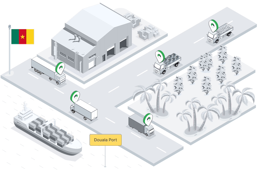 GPS fleet tracking in Cameroon