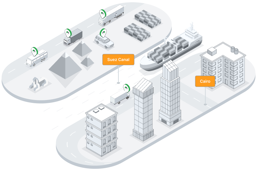 GPS fleet tracking in Egypt
