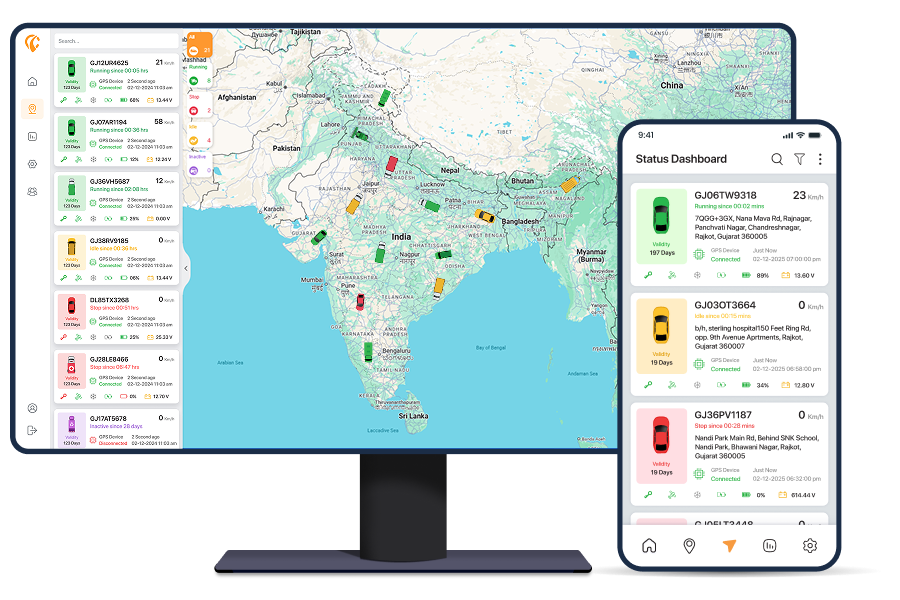 Tracksha GPS tracking platform for India fleets