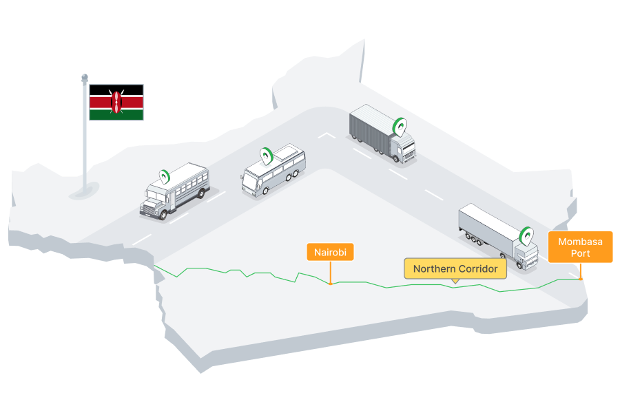 GPS fleet tracking in Kenya