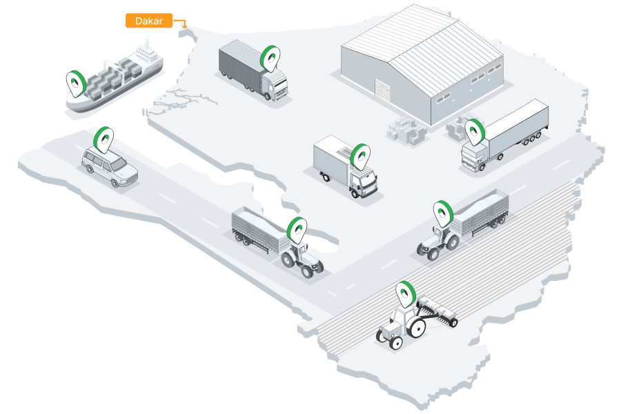GPS fleet tracking in Senegal